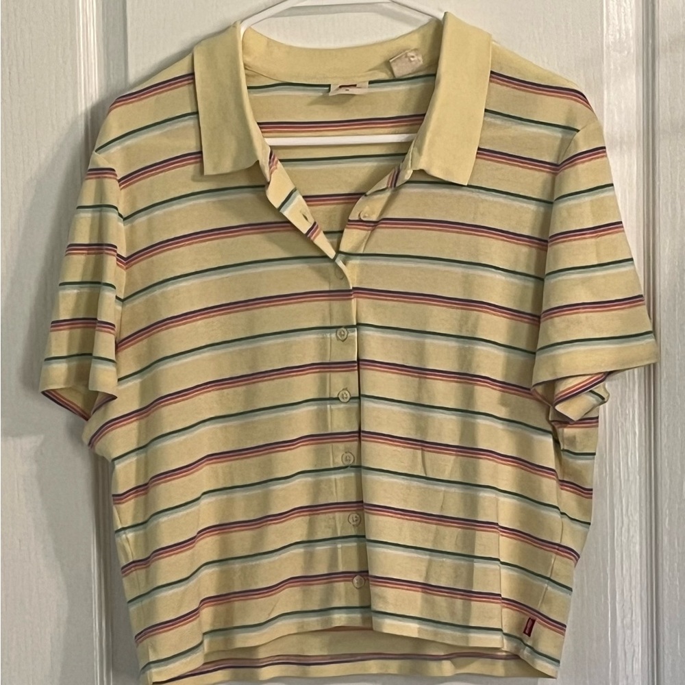 Levi’s Striped Cropped Polo shirt